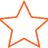 orange icon of a star