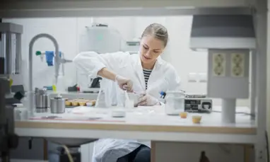 Woman in laboratory