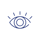 blue icon of an eye