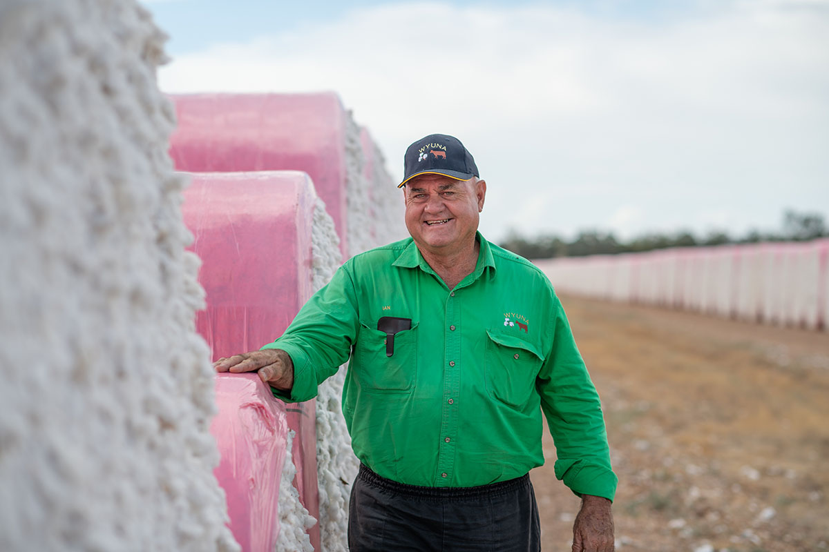 Picture of third-generation farmer Ian Burnett
