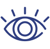 Blue icon of eye