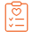 checklist orange icon