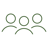 Green icon of three people