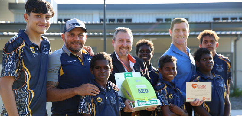 Students at NRL Cowboys House