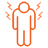 icon of pain radiating off figure