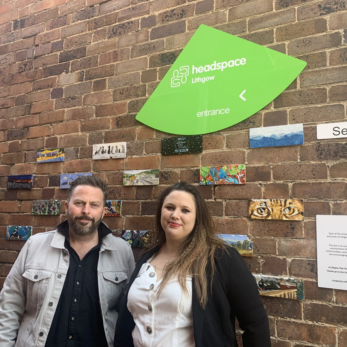 Two volunteers at Headspace Lithgow